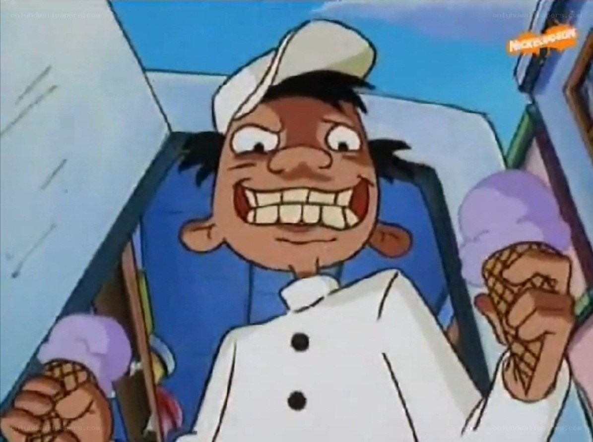 cartoon ice cream vendor