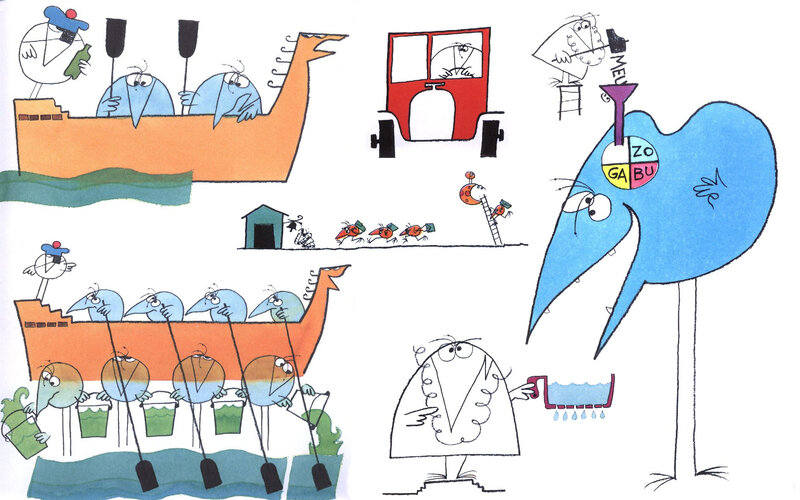 cartoon illustrations of birds