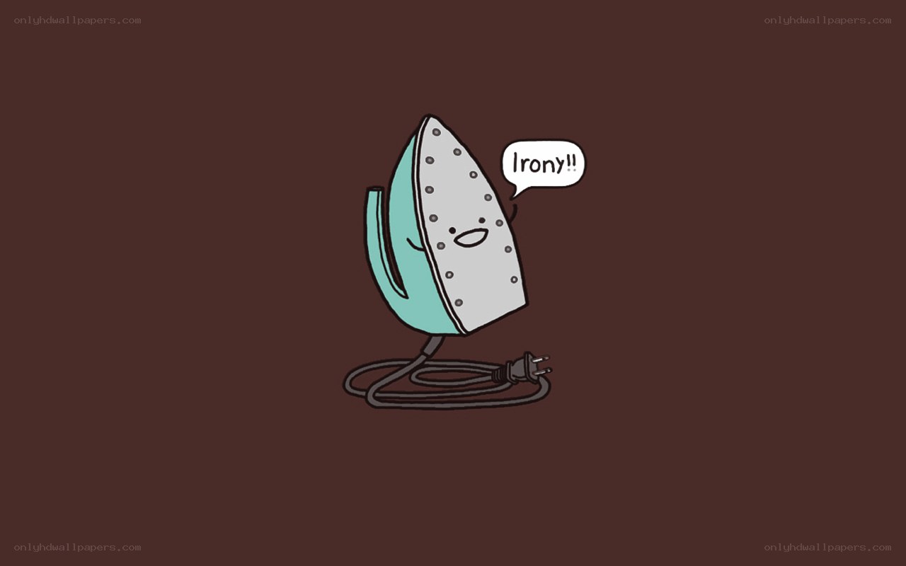 Cartoon iron pun