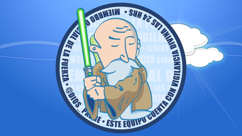 Cartoon Jedi Master