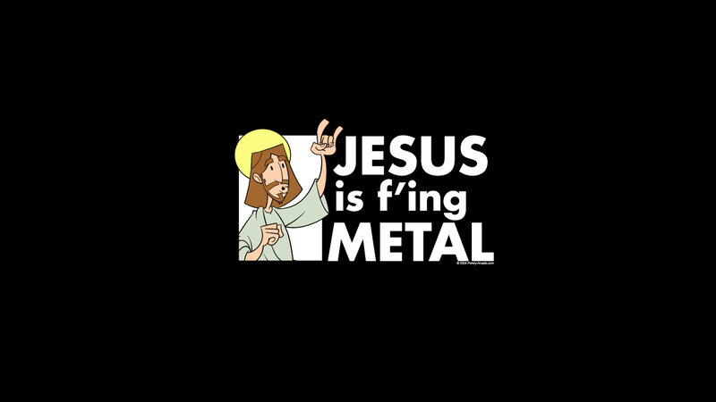 Cartoon Jesus Figure — Black