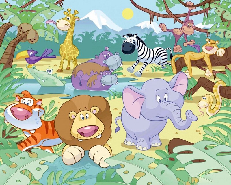 Cartoon Jungle Animals