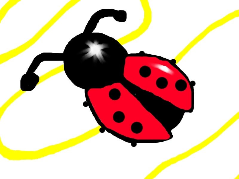 cartoon ladybug drawing