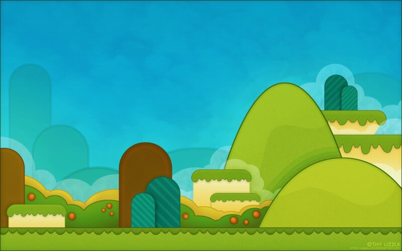 cartoon landscape background