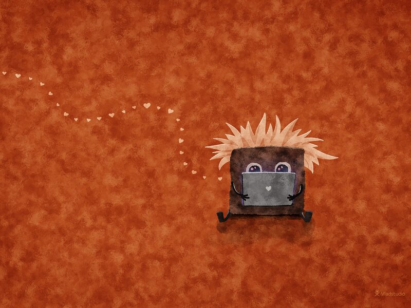 Cartoon Laptop Character