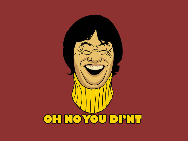 cartoon laughing face