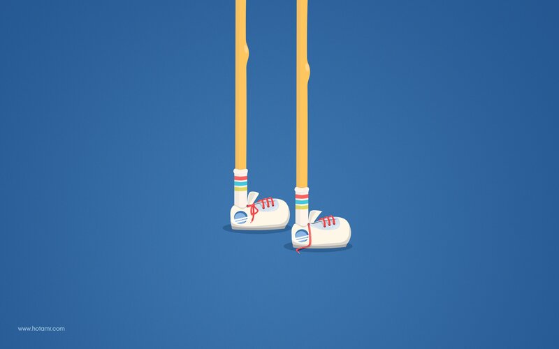 cartoon legs and shoes