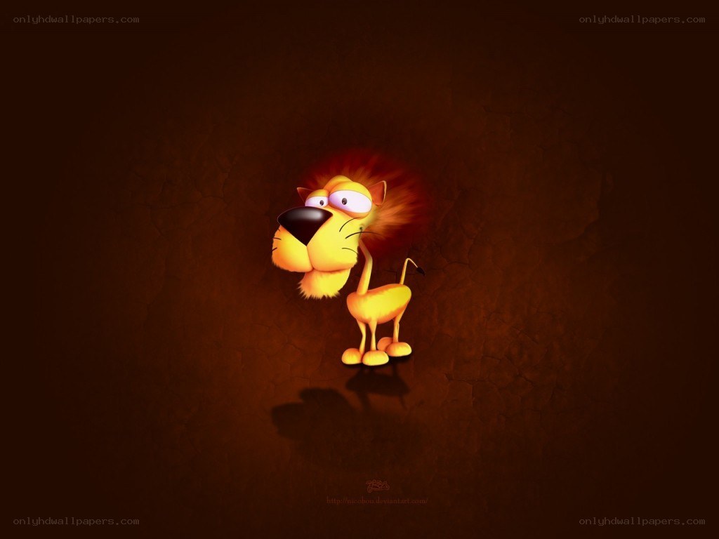 cartoon lion character