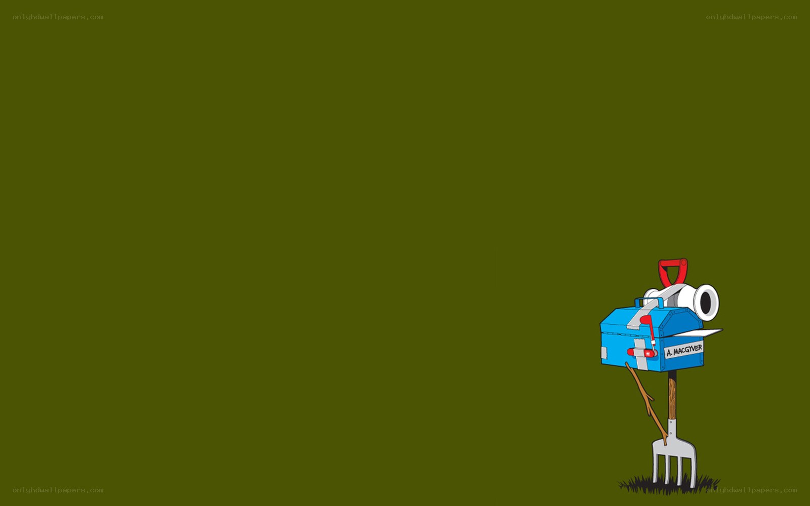 cartoon mailbox with tools