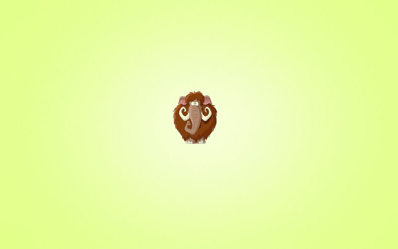 cartoon mammoth character