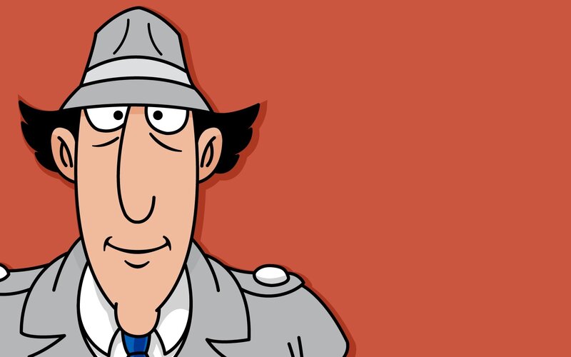 Cartoon Man in Hat — Red