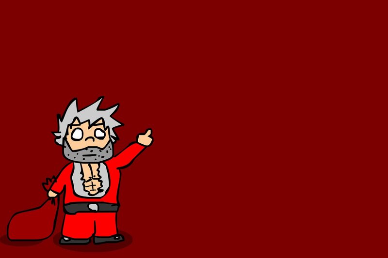 Cartoon Man in Red Suit