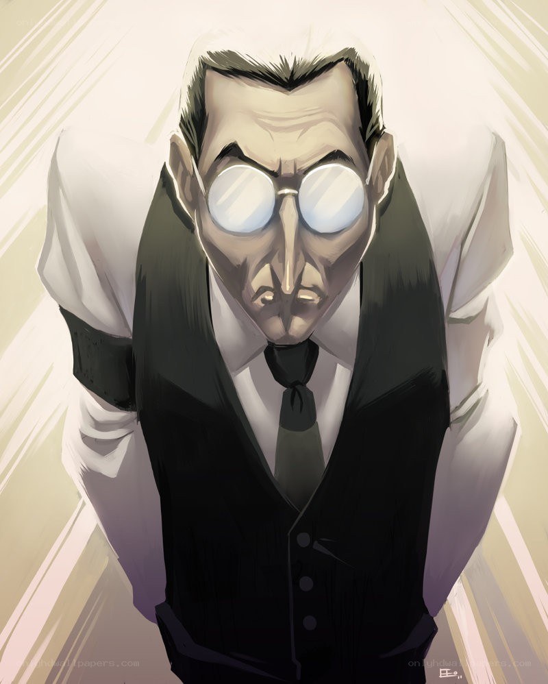 cartoon man in suit