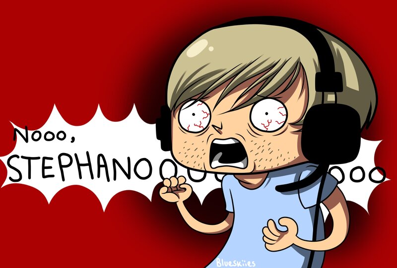Cartoon Man Screaming