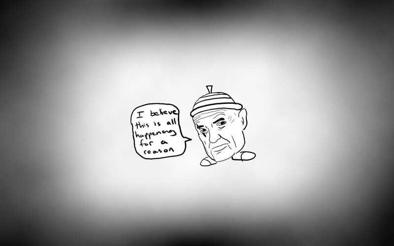 Cartoon Man Speaking — Black