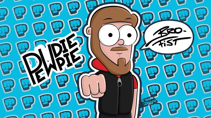 Cartoon Man with Beard — Blue