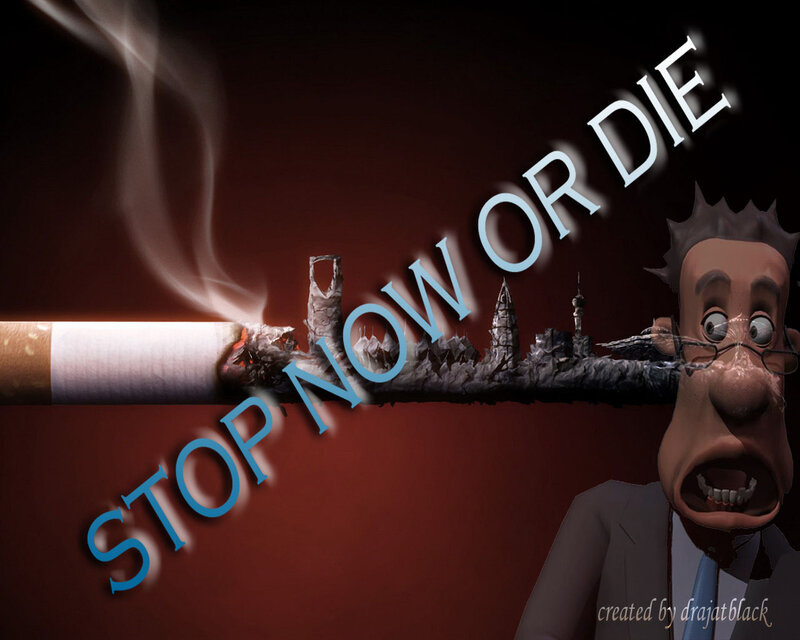 Cartoon Man with Cigarette