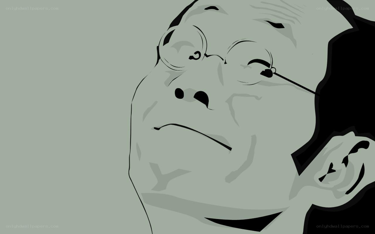 cartoon man with glasses