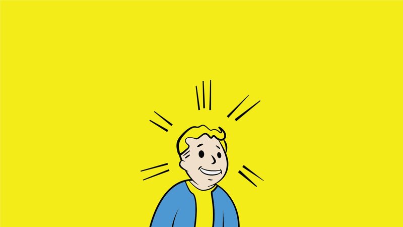 Cartoon Man with Glowing Head