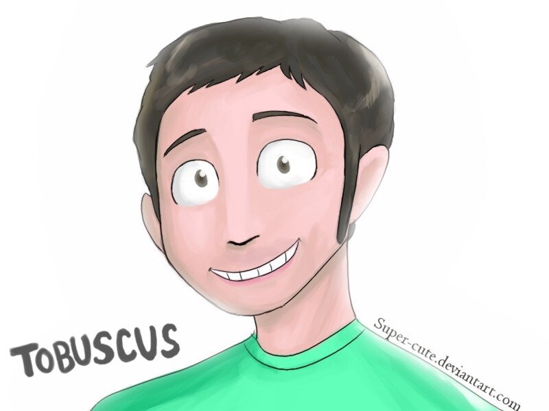 Cartoon Man with Green Shirt