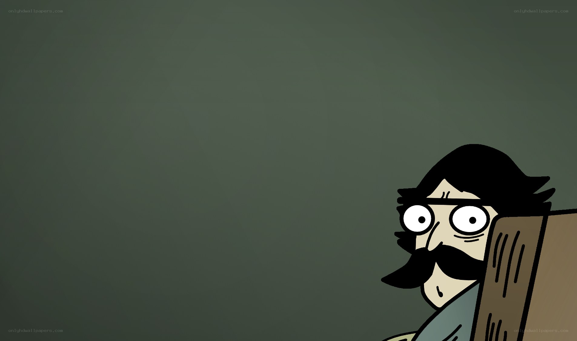 cartoon man with mustache