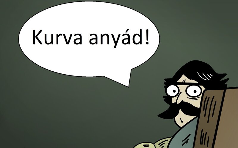 Cartoon man with speech bubble