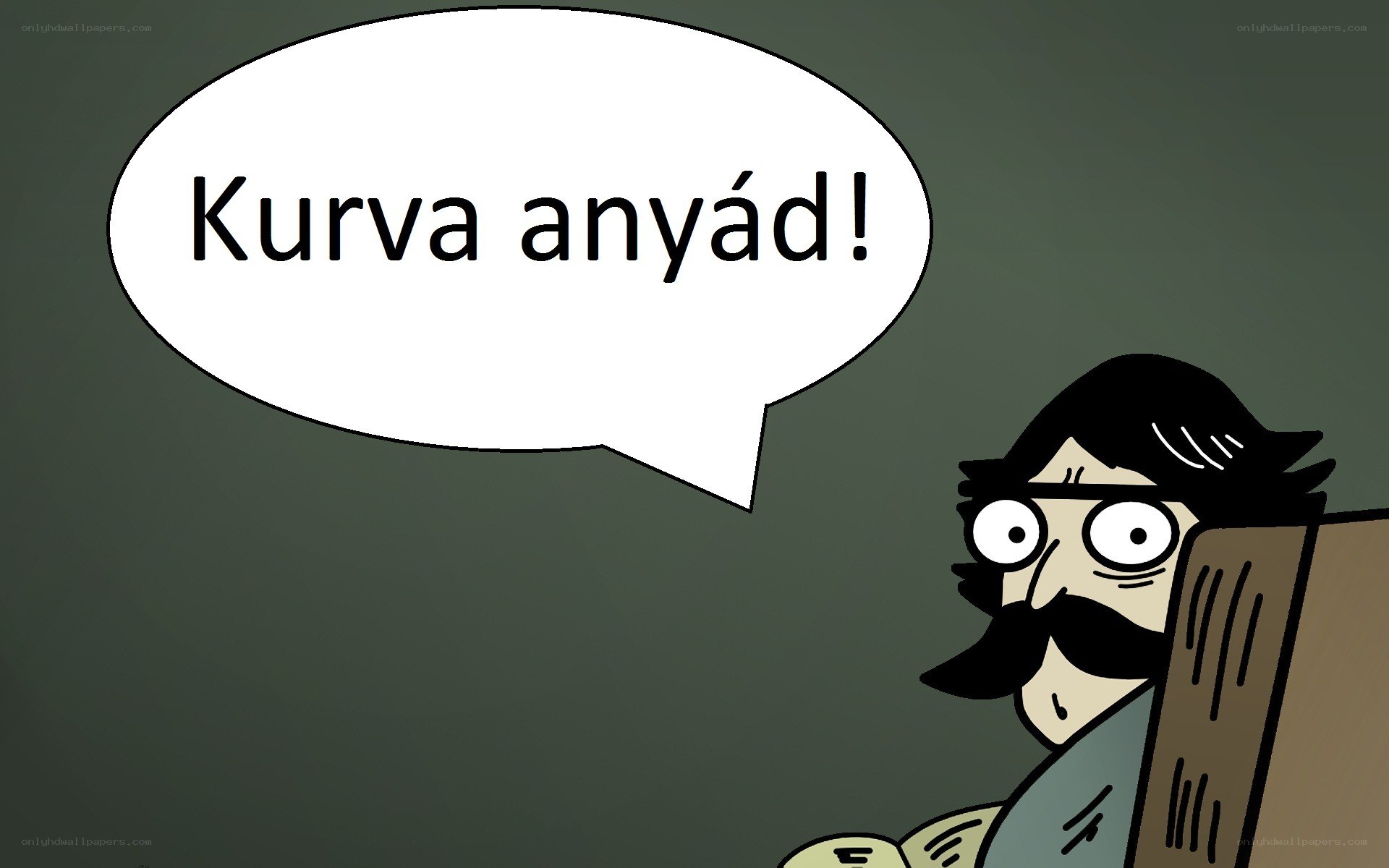 Cartoon man with speech bubble