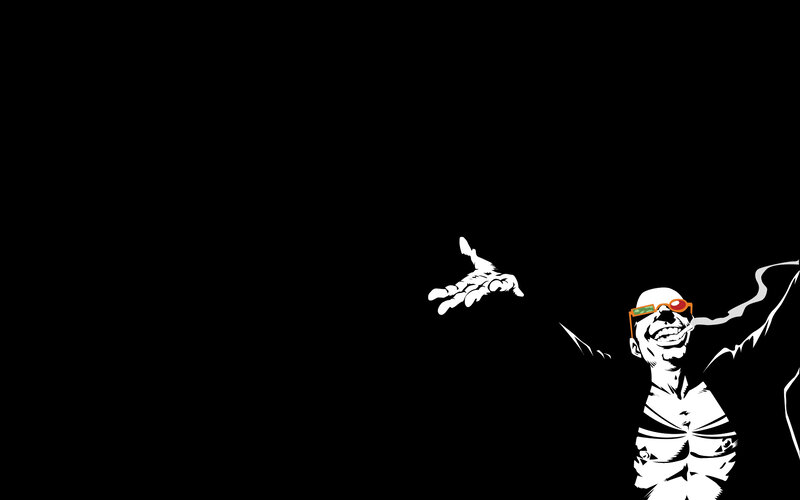 cartoon man with sunglasses