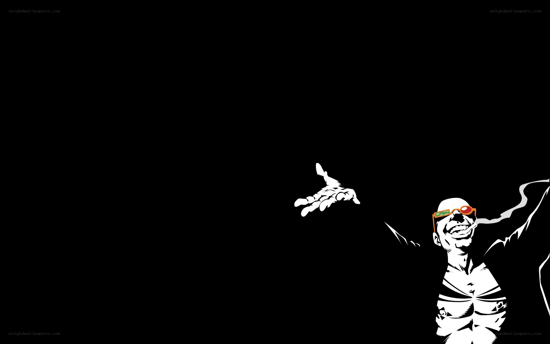 cartoon man with sunglasses