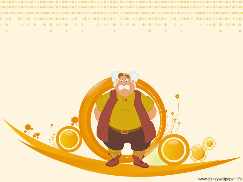 Cartoon Man with White Hair