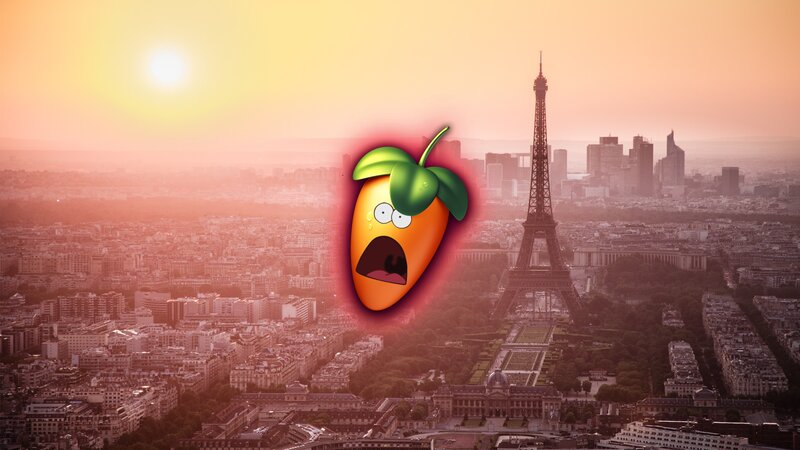 Cartoon Mango Character — Orange