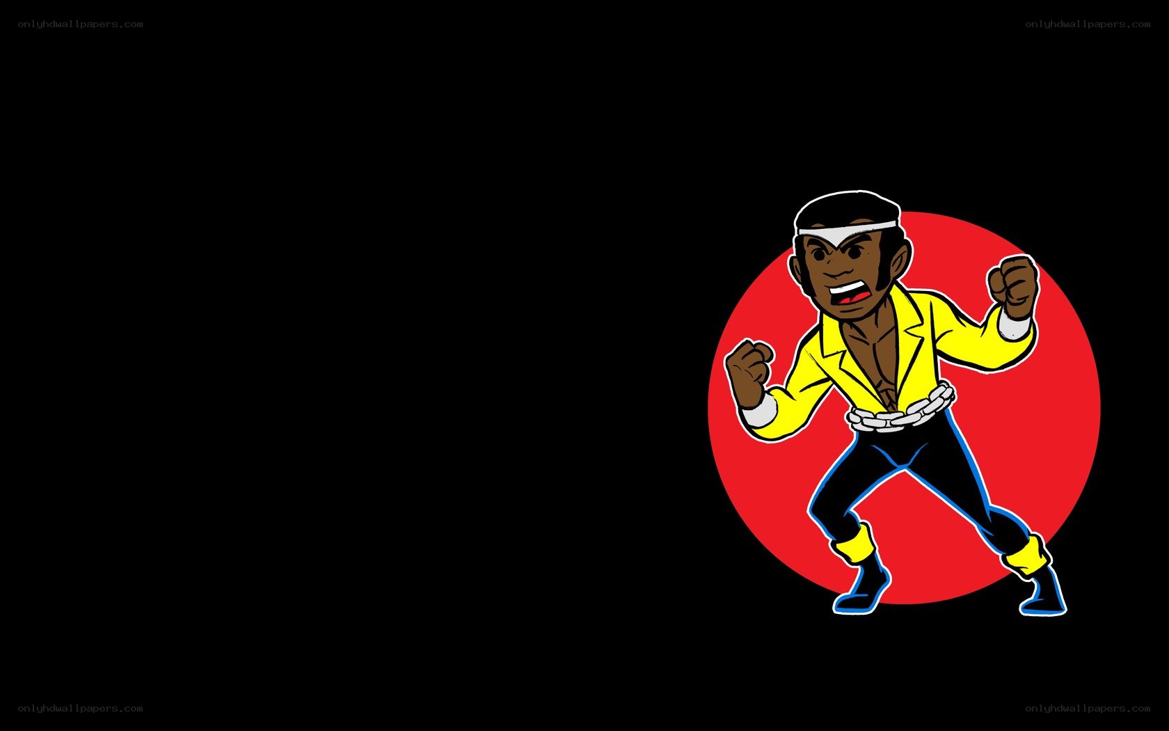 cartoon martial artist character