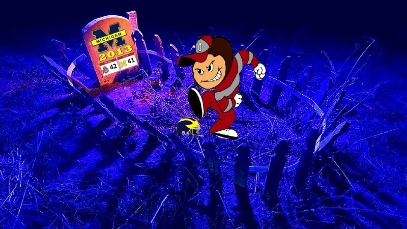 Cartoon Mascot in Graveyard