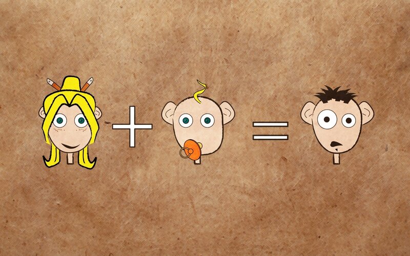 cartoon math equation