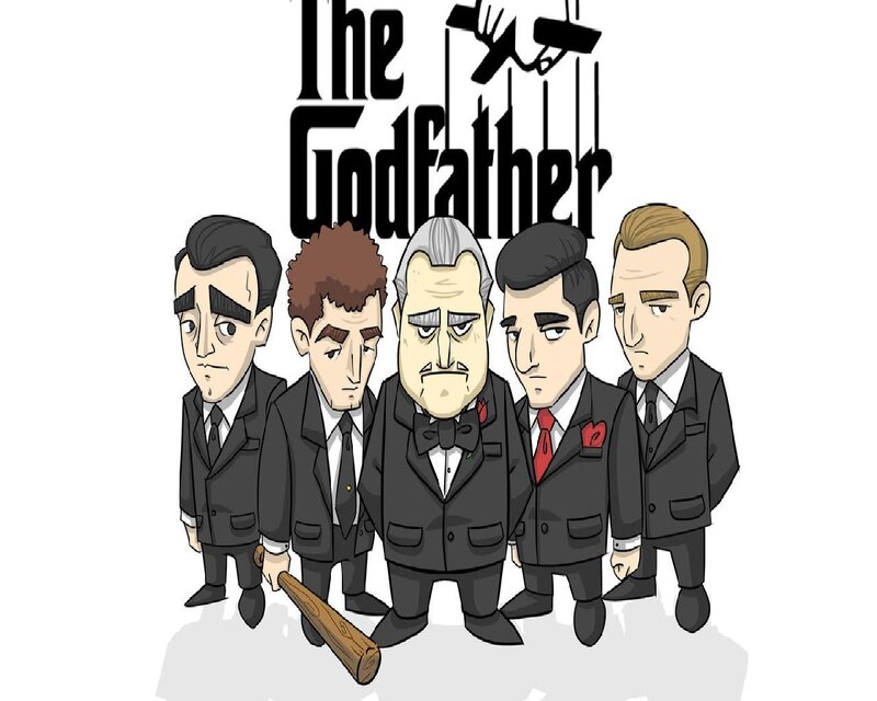 Cartoon Men in Suits
