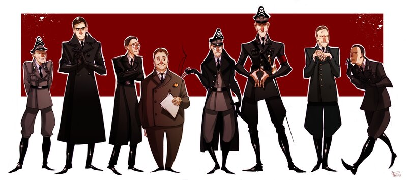 Cartoon Military Figures