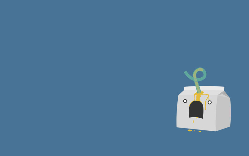 cartoon milk carton character
