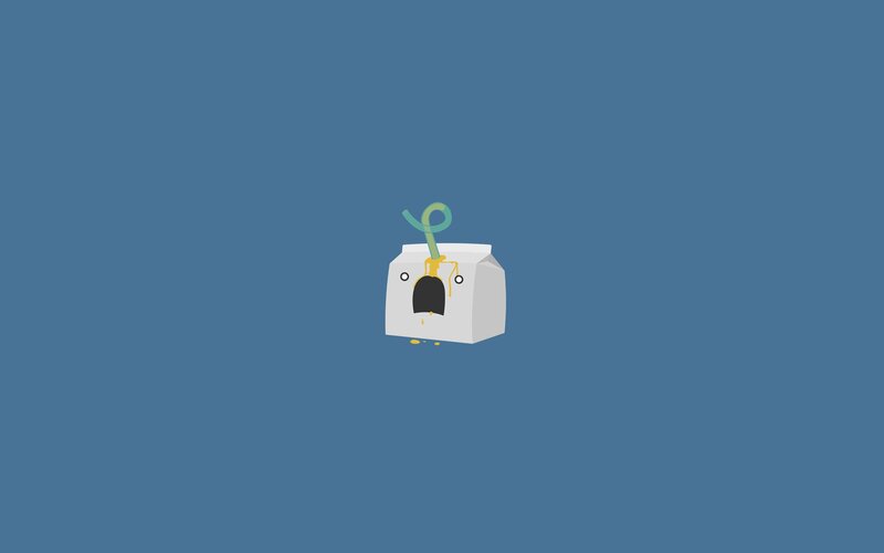 cartoon milk carton character