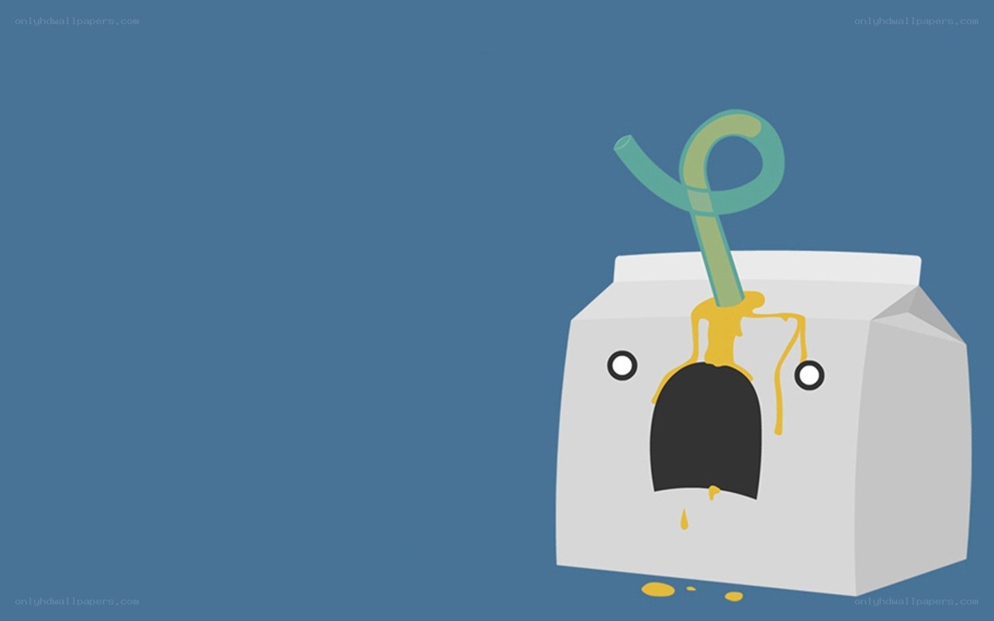 cartoon milk carton with straw