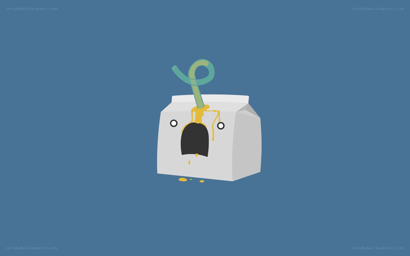 cartoon milk carton with straw