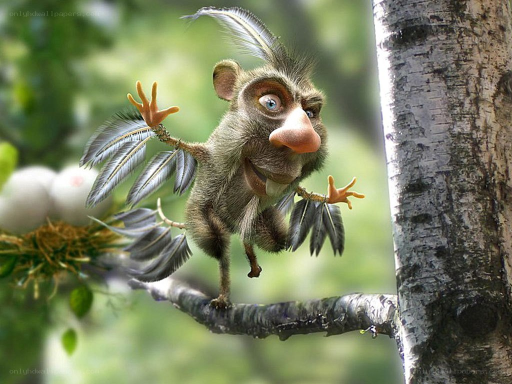 cartoon monkey on a branch