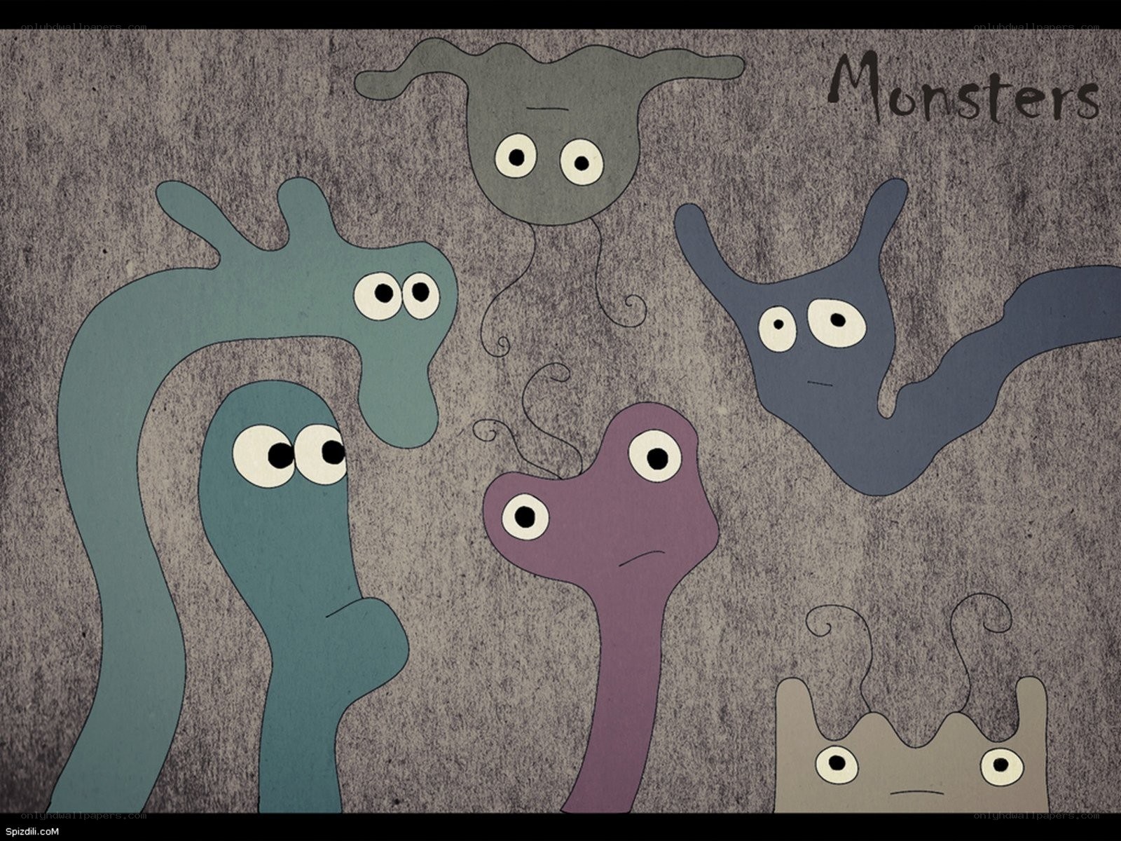 cartoon monsters illustration