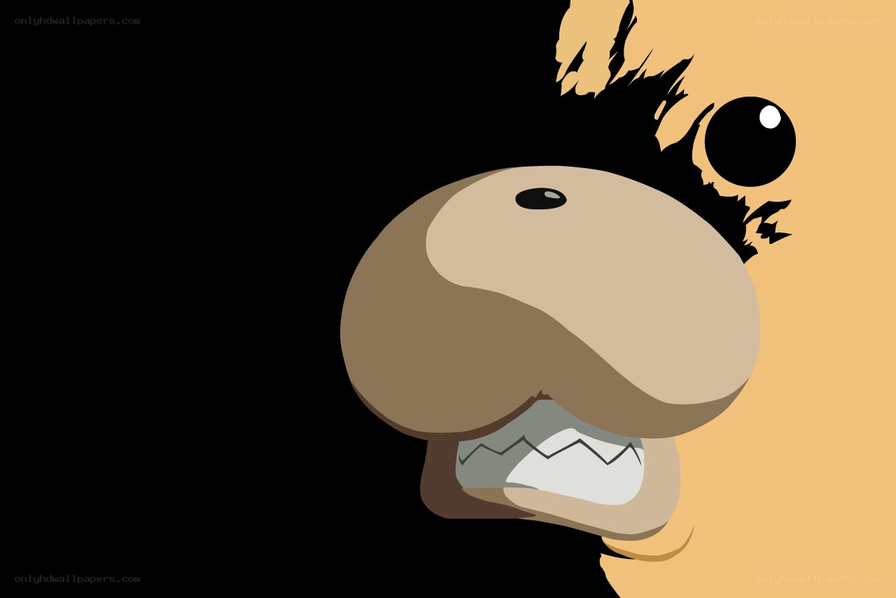 cartoon moose head