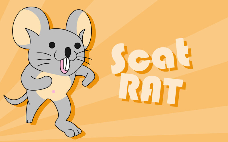 Cartoon Mouse Character — Orange