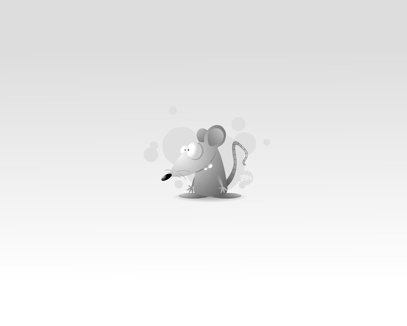 Cartoon Mouse — Gray