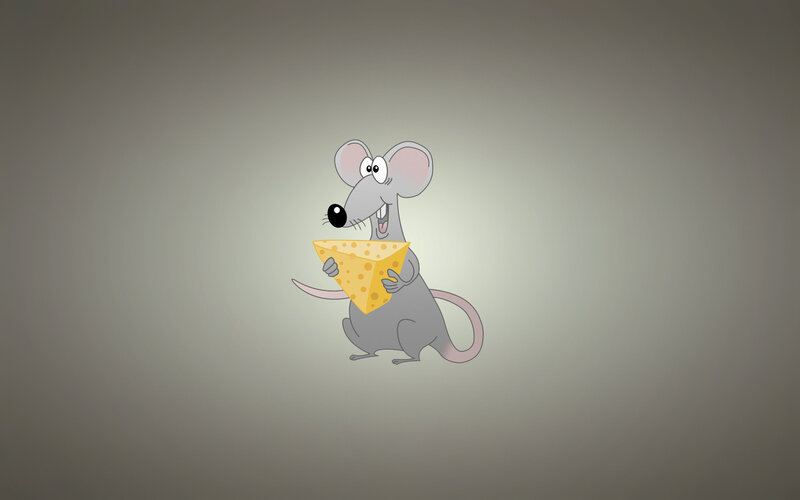 cartoon mouse with cheese