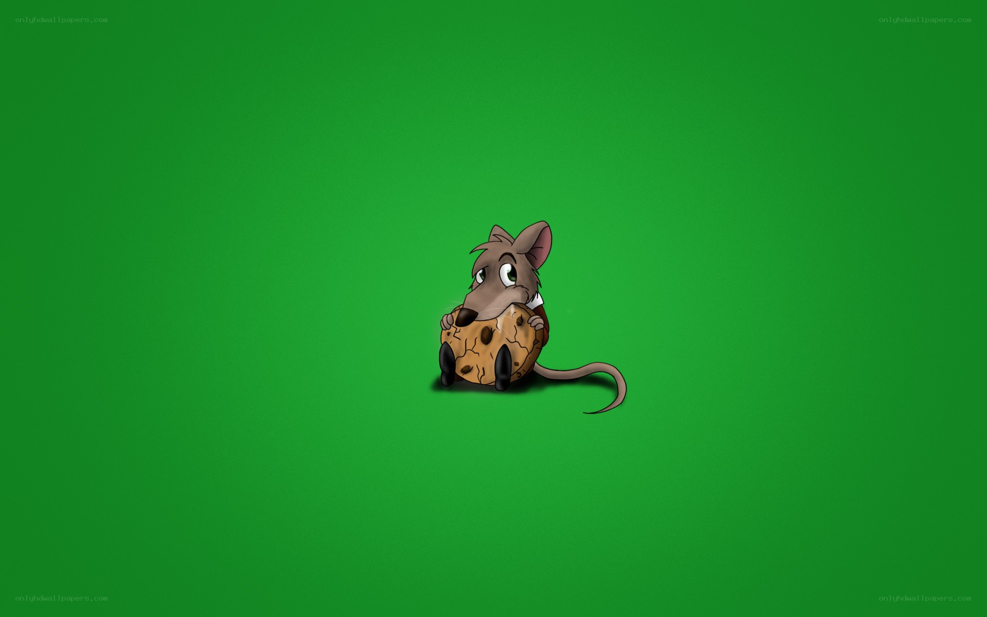 cartoon mouse with cookie