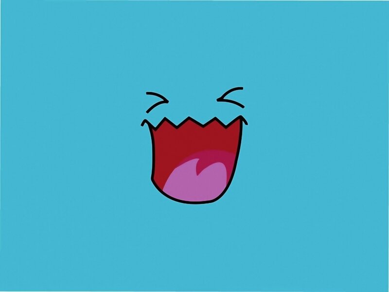 cartoon mouth laughing
