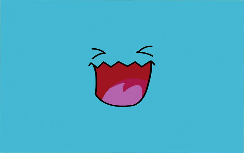cartoon mouth laughing