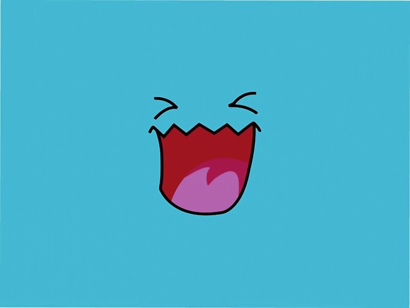 cartoon mouth laughing